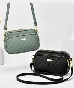 ショルダーバッグ | 3ポケット 大人 キルティングバッグ 斜めがけ 軽量 レディース コンパクトバッグ マザーズバッグ