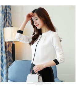 在庫ある | 短納期シフォンブラウスレディース 無地シャツ ビジネスブラウストップス オフィスフォーマルシャツブラウス 薄手 春夏衣装 通学通勤 OL 着痩せ エレガント
