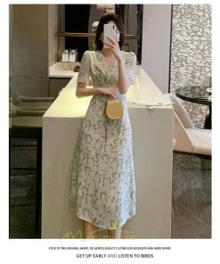 マキシ | ワンピース レディース 夏 半袖 体型カバー 着痩せ 韓国風 30代 40代 通勤 OL デート おしゃれ 2022 キレイめ 新作