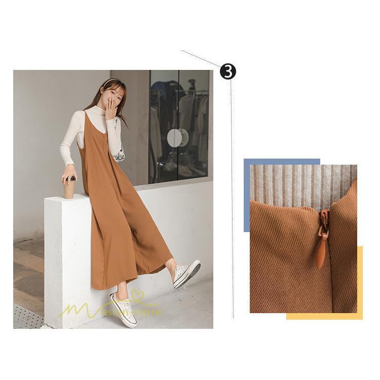 オーバーオール サロペット | サロペット レディース スカーチョ ワイドパンツ 無地 キャミ ガチョウパンツ 繋ぎ オールインワン 秋物 夏服 冬春 可愛い 20代30代40代50代 大人 学生 通学通勤