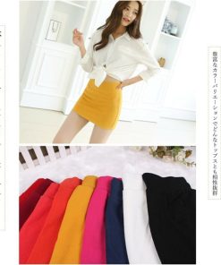 ミニスカート | 大人 スカート ショートスカート レディース カラバリ セクシー 無地 タイトスカート ウエストゴム