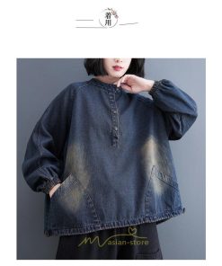 パーカー | デニム デニムレディース プルオーバー フード トレーナー チュニック ワンピース マタニティ 秋 冬 デニムワンピース 大きいサイズ