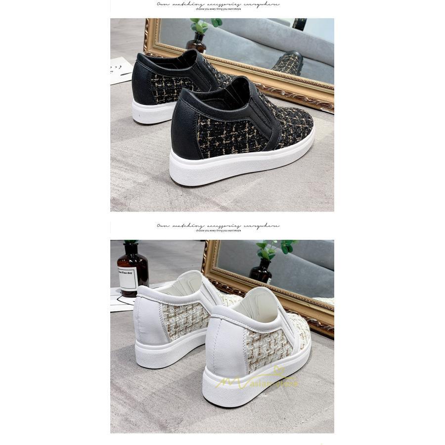 スニーカー | スリッポン レディース おしゃれ 紐なし インソール スリッポン大人カジュアル 厚底スニーカー 厚底スリッポン ローカットスニーカーレディース