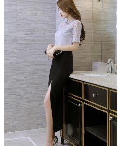 スカート | タイトセクシー春物 夏服 ハイウエスト 無地 スリット フェミニン エレガント 女の子 美シルエット タイト お呼ばれ スリム パーティー