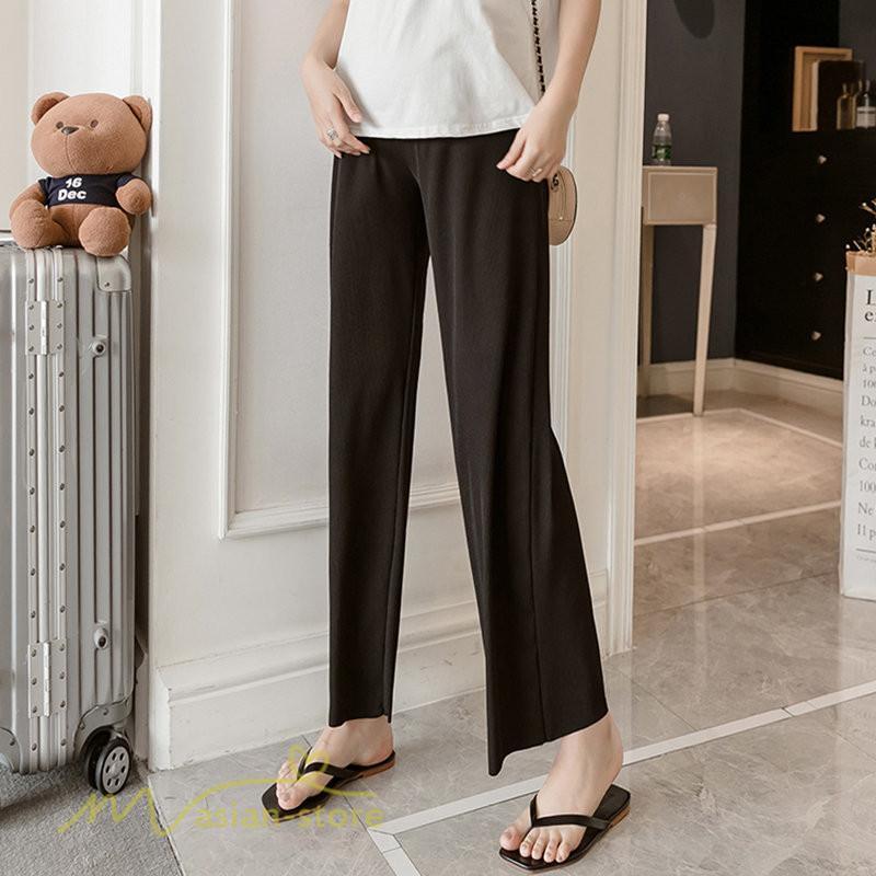 パンツ レギンス | マタニティ パンツ マタニティパンツ 着痩せ ワイドパンツ 無地 薄手 春 夏 秋 カジュアル 無地 妊婦 お出かけ きれいめ ウエスト調整 妊婦服 柔らか おしゃれ