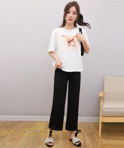 パンツ レギンス | ワイドパンツ 妊婦服 カジュアル レディース 産前 マタニティウェア ゆったり ウエスト調整 大きいサイズ 無地 ママ 夏 春 ストレッチ マタニティパンツ 9分丈