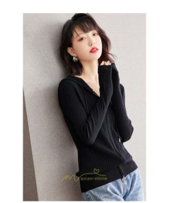ニット・セーター | カーディガン レディース ニット 上品 カーデ ジャケット シンプル 長袖 秋 冬 秋冬 大人 レトロ風 着痩せ ウール 通勤 カジュアル フード付き 楽チン