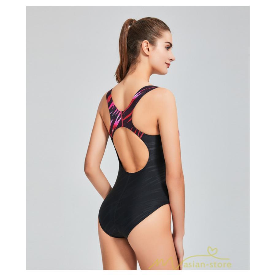 送料無料セール | 水着 レディース 体型カバー スポーツ フィットネス 競泳用水着 パット付き 袖なし ワンピース水着 水泳 スイムウェア 練習用 防水速乾性 スイミング水着 女性