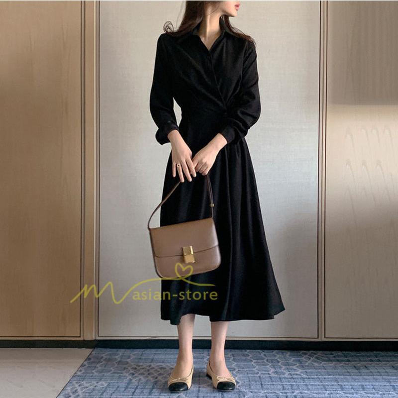 マキシ | 【大人風ロングワンピ】ワンピース レディース 夏 シンプル 無地 大人 マキシ丈 通勤着 20代30代40代50代 韓国ファッション エレガント 上品 ロングワンピース