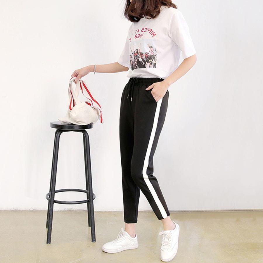 ワイドパンツ | スポーツウェア レディース 裏起毛 スェットパンツ サイドライン ルームパンツ