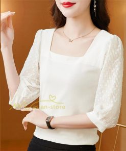 ｔシャツ・カットソー | Tシャツ レディース トップス 春夏 カットソー 半袖 五分袖 シフォンシャツ おしゃれ カジュアル シンプル コットン 夏服 綿 エレガント 着痩せ 30代40代50代