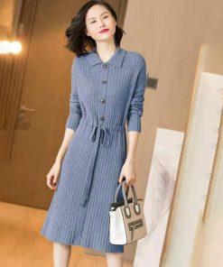 ワンピース | ニット無地 秋冬