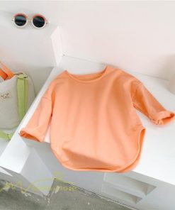 衣装 服 | Tシャツ 2021新作 子供 キッズTシャツ 韓国風 長袖 無地 ストライプ クルーネック おしゃれ 可愛い シンプル アウトドア 8色 お出かけ 男女兼用 春物 着回し