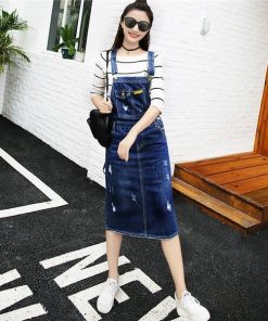 オーバーオール サロペット | 即日発送 ジャンパースカート サロペット デニムスカート ワンピース レディース サロペットスカート オーバーオール ロング丈 Denim ボトムス キュート