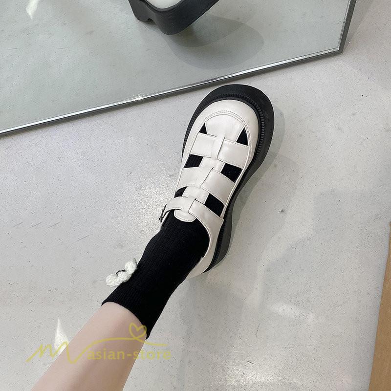 サンダル ミュール | サンダル レディース オフホワイト ブラック 黒 編み込み ストラップ 歩きやすい ぺたんこ おしゃれ 2022 旅行 お出かけ トレンド おでかけ カジュアル