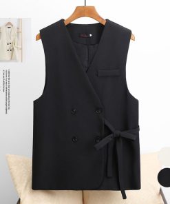 ベスト | ジレ 前開き ノースリーブ 春秋