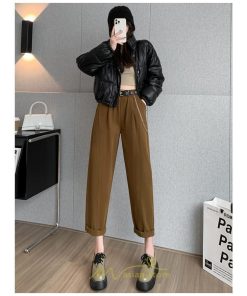 チノ・テーパード・ジョガー・スキニーパン | テーパードパンツ レディース 50代 40代 30代 20代 春 夏 秋 冬 ロング コットン ベルト付き 快適 お出かけ 着痩せ 楽チン カジュアル 体型カバー