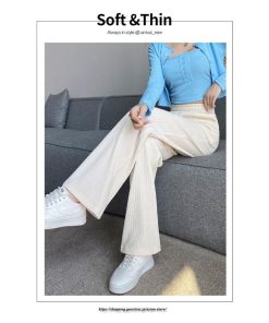 チノ・テーパード・ジョガー・スキニーパン | ストレートジーンズ パンツ ハイウエスト レディース ワイドパンツ スラックス ガウチョパンツ ファッション カジュアル ゆったり 送料無料 デイリー