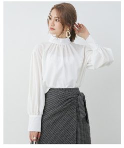 シャツ・ブラウス | ブラウス バルーンスリーブ バルーン袖 とろみ クラシカル レディース 長袖 ファッション カジュアル エレガント 細身 優雅 エレガント 上品 通勤 オシャレ OL