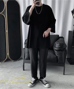 Tシャツ | メンズ 無地 大きいサイズ カットソー 上品 7分袖 サマートップス ゆったり 日常感 メンズスタイル シンプル 体型カバー カッコウイイ