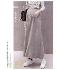 スカート | マタニティ秋 冬 フレア Aライン マタニティウェア 無地 ロング丈 ウエスト調整 カジュアル 産前 妊婦服 産後 ロングスカート