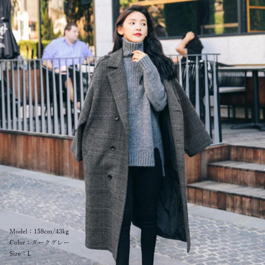 トレンチコート | チェスターコート グレンチェック 韓国