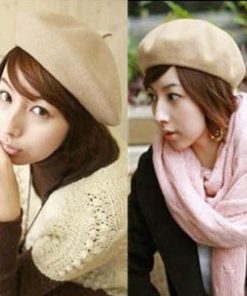 ベレー帽 | ベレー帽ニット/レディース帽子秋冬帽子レディースベレー帽全14色イエロー