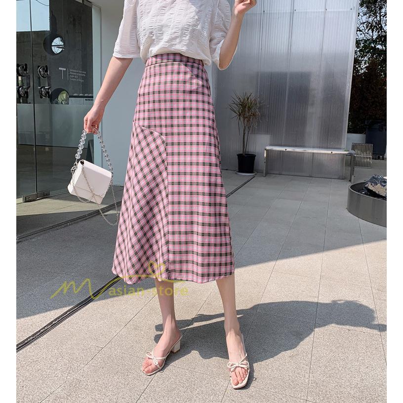 スカート | ボトムス レディース きれいめ 40代 30代 春秋 ロング丈 おしゃれ カジュアル 無地 通勤 OL 韓国風 チェック柄 通学 リゾート 着痩せ 20代 お出かけ