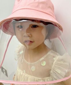 （子供）その他 | サファリハット キッズ 取り外し可能 日よけ帽子 バケットハット 保育園 帽子 男女兼用 折りたたみ フェイスシールド【ネコポス