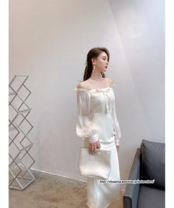 タイト | セクシーワンピース 二次会ワンピース 上品 高級感 ワンピース 長袖 タイトワンピース スリム 美ライン フォーマル オフィス お呼ばれワンピース 通勤 結婚式