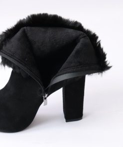 ショートブーツ | ファーブーツ ブーティー 太ヒール 韓国