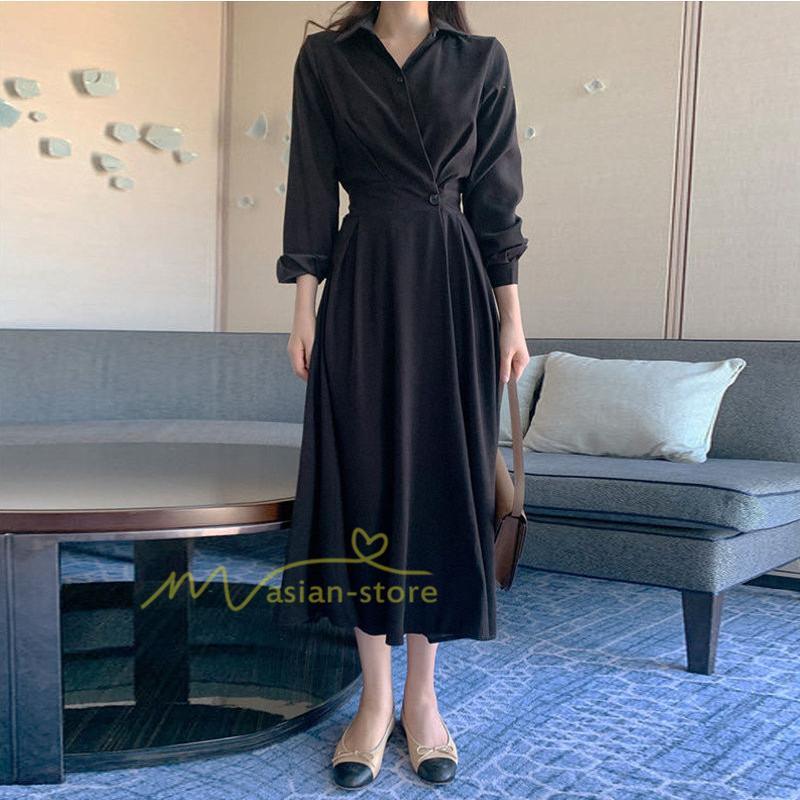 マキシ | 【大人風ロングワンピ】ワンピース レディース 夏 シンプル 無地 大人 マキシ丈 通勤着 20代30代40代50代 韓国ファッション エレガント 上品 ロングワンピース