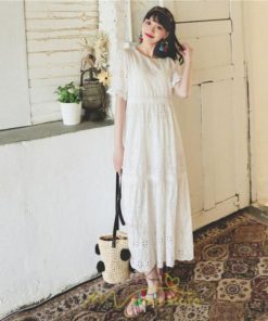 マキシ | ワンピース 夏 レース 半袖 ロングワンピ ワンピ ロング丈ワンピース ロングワンピース 無地 可愛い ナチュラル きれいめ 外出 大人 お出かけ かわいい 着痩せ