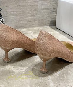 パンプス | レディース 疲れにくい ミドルヒール ポインテッドトゥ カジュアル アウトドア 痛くない 美脚 キラキラ 結婚式 人気 靴 春 宴会 シューズ パーティー