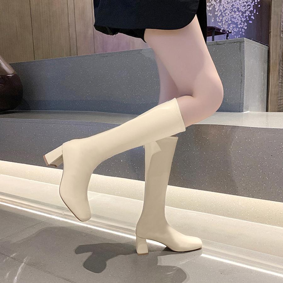 ニーハイブーツ | ロングブーツ ブーツ 合皮 韓国