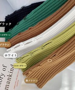 ニット・セーター | リブニットトップス レディースニットソー