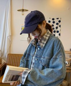 テーラードジャケット | ジャケット オーバーサイズ アウター 秋冬 レディース ドッキング デニム Gジャン