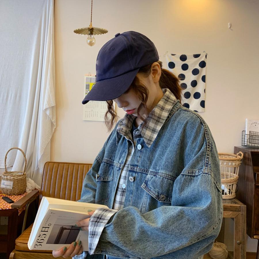 テーラードジャケット | ジャケット オーバーサイズ アウター 秋冬 レディース ドッキング デニム Gジャン