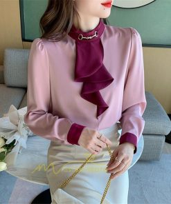 シャツ・ブラウス | ブラウス レディース 長袖 ブラウスシャツ ボウタイ フォーマル チュニック 大人 春 夏 春夏 フォーマル スーツ トップス 20代 30代 2022作 OL 高級感 母 ママ