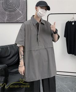 Tシャツ | シャツ ポロシャツ メンズ 夏新作 プルオーバー 無地 半袖 ゆったり トップス ポロ 薄手 大きいサイズ 日常感 体型カバー サマー着痩せ 2XL