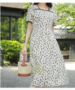 マキシ | ワンピース レディース 40代 キレイめ マキシワンピース 春夏 半袖ワンピース オシャレ結婚式ドレス お出かけ 30代 韓国ファッション 50代 上品 花柄 通勤通学