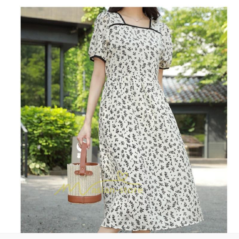 マキシ | ワンピース レディース 40代 キレイめ マキシワンピース 春夏 半袖ワンピース オシャレ結婚式ドレス お出かけ 30代 韓国ファッション 50代 上品 花柄 通勤通学