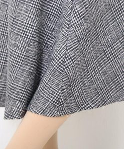 オールインワン | スカート ワンピース ロング 秋冬 チェック ジャンパースカート サロペット オールインワン 大人 グレンチェック