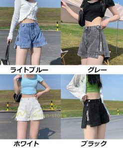 ショートパンツ | レディース 美脚 デニム ゆったり おしゃれ ボトムス 20代30代40代 通勤通学 カジュアル お出かけ 韓国ファッション 上品 夏物 2022 アウター