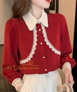 シャツ・ブラウス | ブラウス トップス シャツ レディース 無地 長袖シャツ ファッション カジュアル エレガント 細身 優雅 通勤 着回し 着痩せ オシャレ 上品 OL 20代30代40代