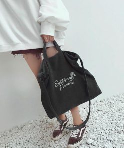 ショルダーバッグ | キャンバスバッグ レディース 刺しゅう 2way 大容量 トートバッグ