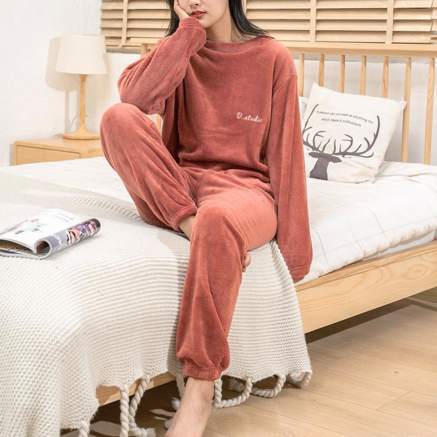 インナー・ルームウェア | フリースパジャマ 上下セット レディース