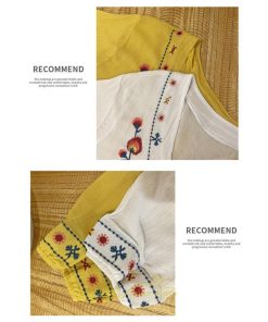 マキシ | ワンピース レディース ロング丈 サマードレス 花柄 リゾートワンピ Aライン 長袖 体型カバー ママ 大人 ゆったり 夏秋 Ｖネック 着痩せ 綿麻 刺繍 旅行 SNS映え