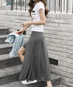 ロングスカート | ロング きれいめ スリット マキシスカート スカート インナーパンツ付き 春夏スカート
