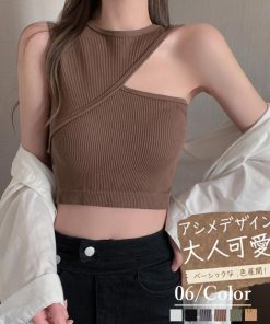 キャミソール | アシンメトリー タンクトップ カップ付き